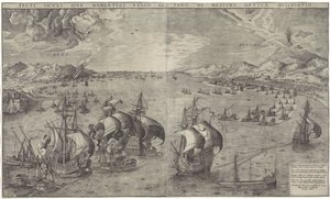 Naval Battle in the Strait of Messina by Frans Huys